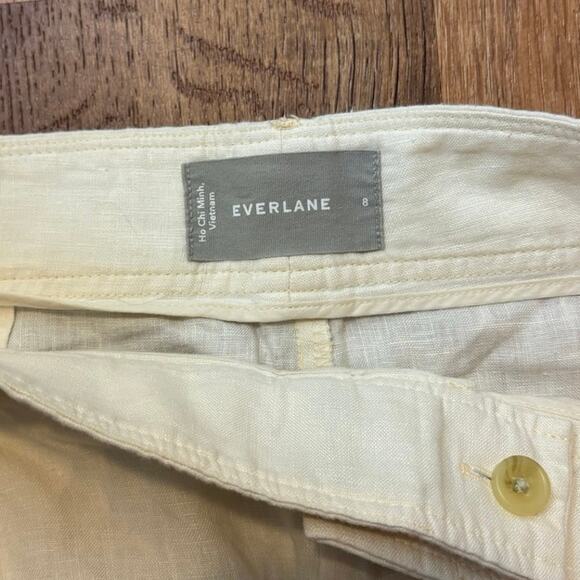 Everlane The Linen Way High Drape Pant In Bone Size 8 - Picture 5 of 8